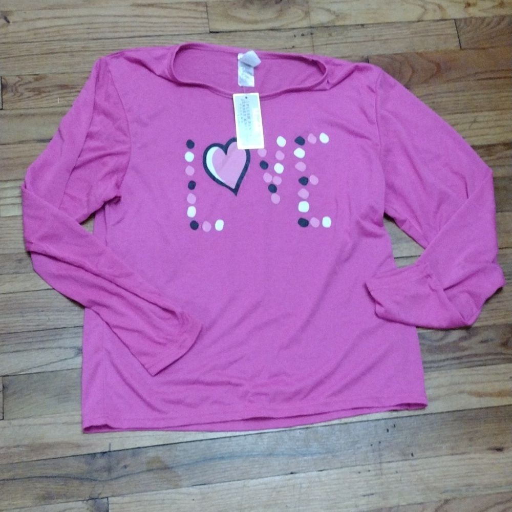 Mayfair Women's Pink Pajamas Top sz XL